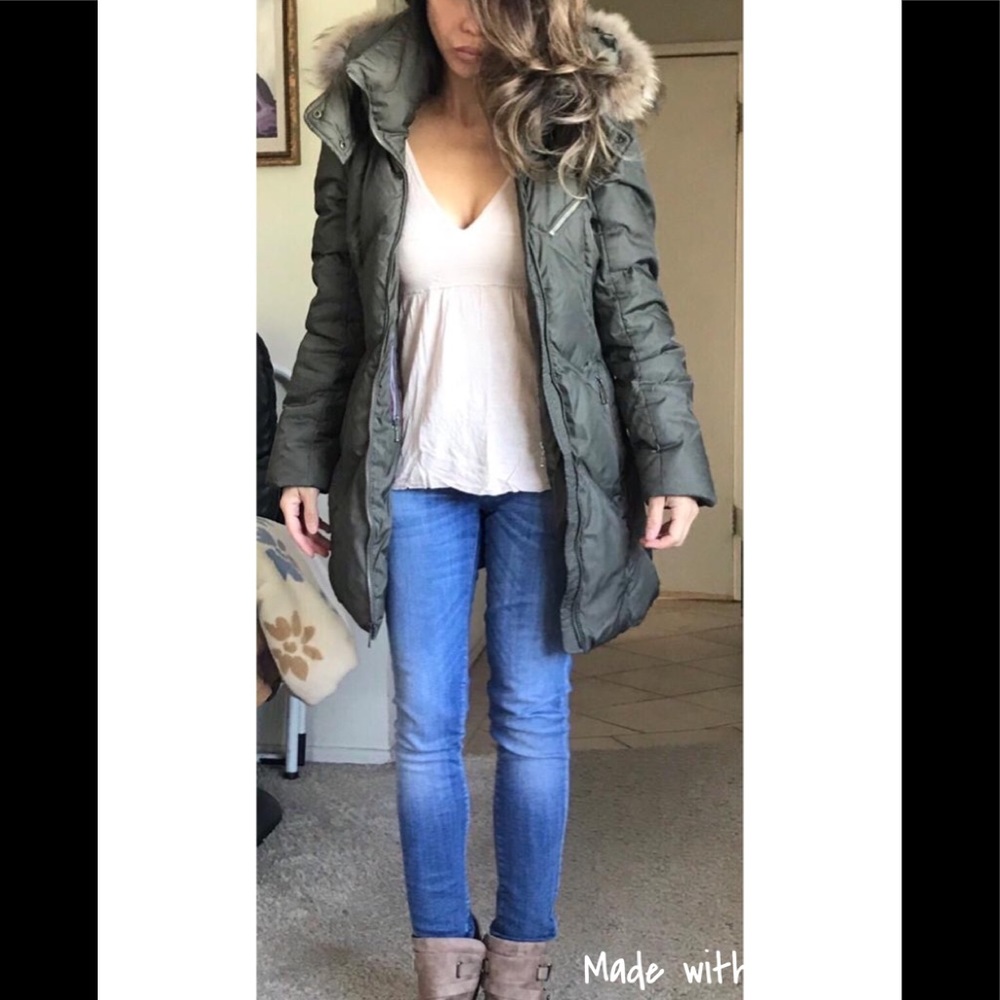 Andrew Marc Down Parka with Fur Hood